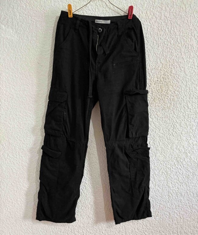 Cargo Pants Pantalones Negros Bershka Pantalones Cargo Bershka De Segunda  Mano GoTrendier