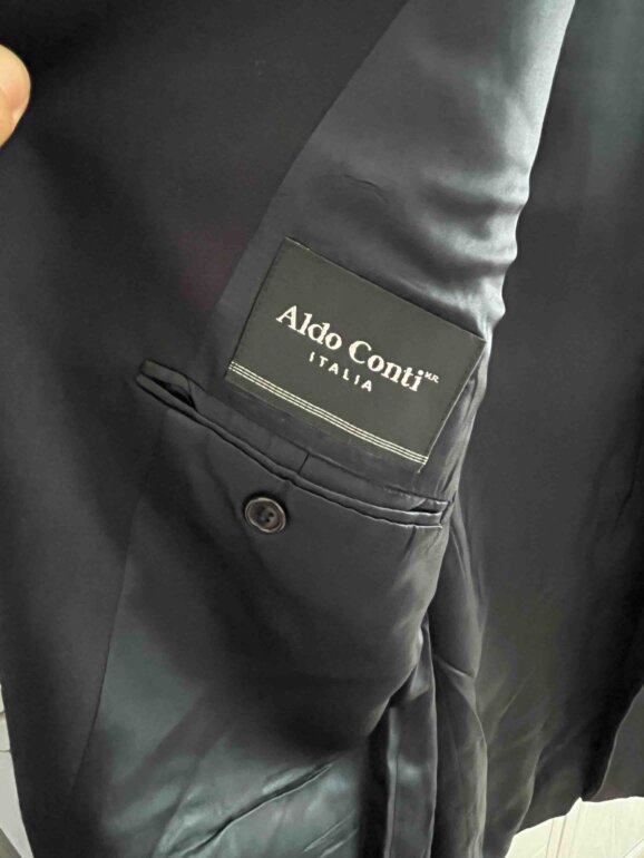 Aldo Conti Traje Todo De Negro Traje Casimir Color Negro De Aldo