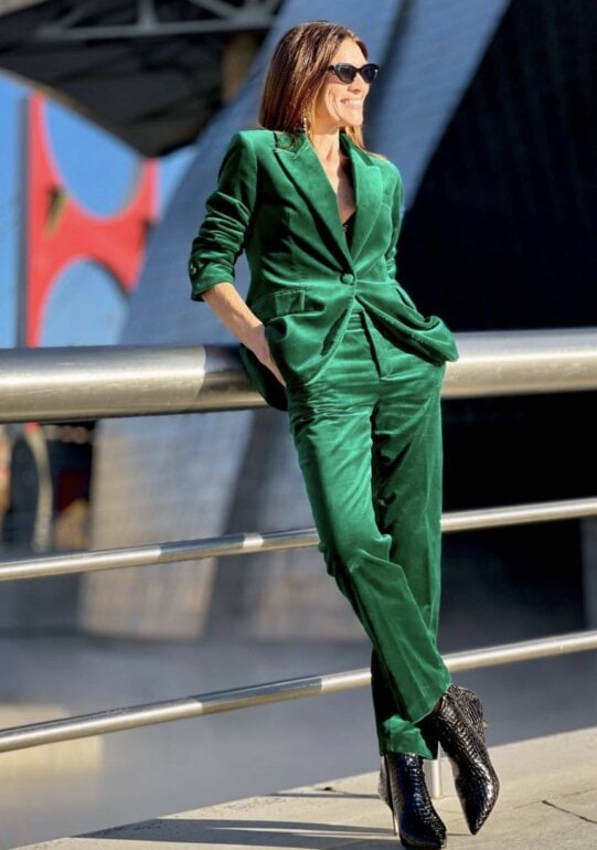 Zara Pantalon Terciopelo Verde Pantalon Verde Pantalones