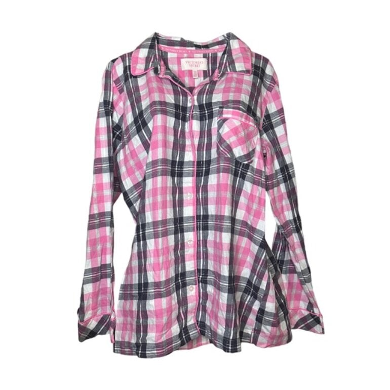 camisa rosa cuadros mujer