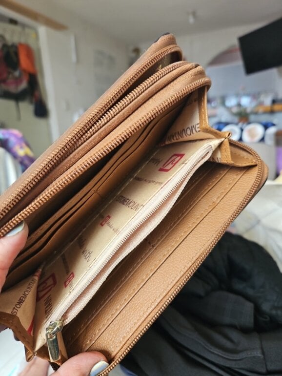 Cuero Stone Mountain Carteras De Mujer Cartera De Piel De Stone