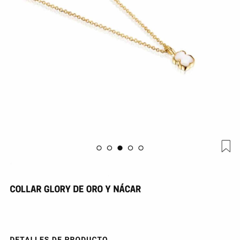 Glory Collar Nacar Tous Colgantes Tous Amazon