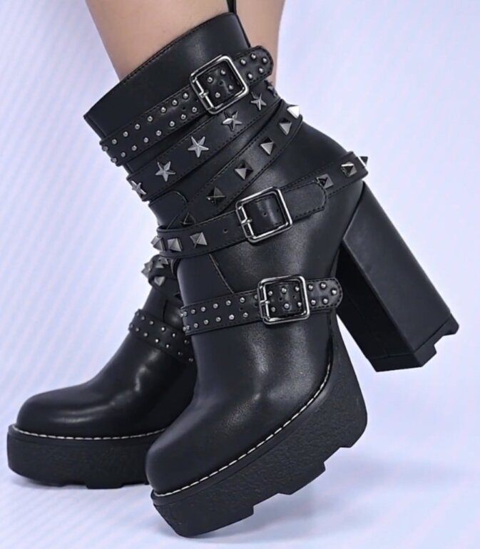 Botas Altas Botas NiÃ±a 26 Botas Altas Botas Negras Con