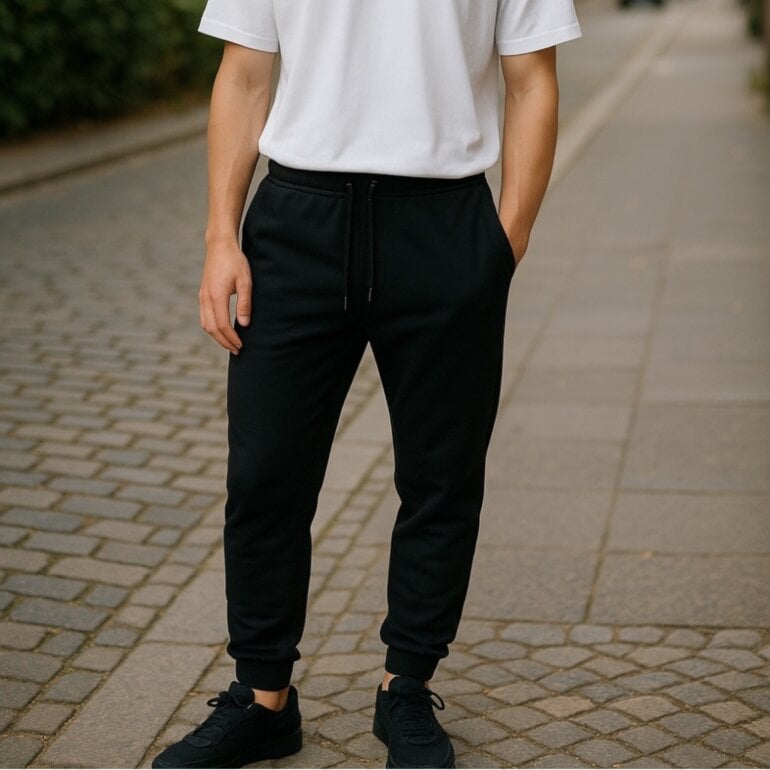 pants negro de algodon