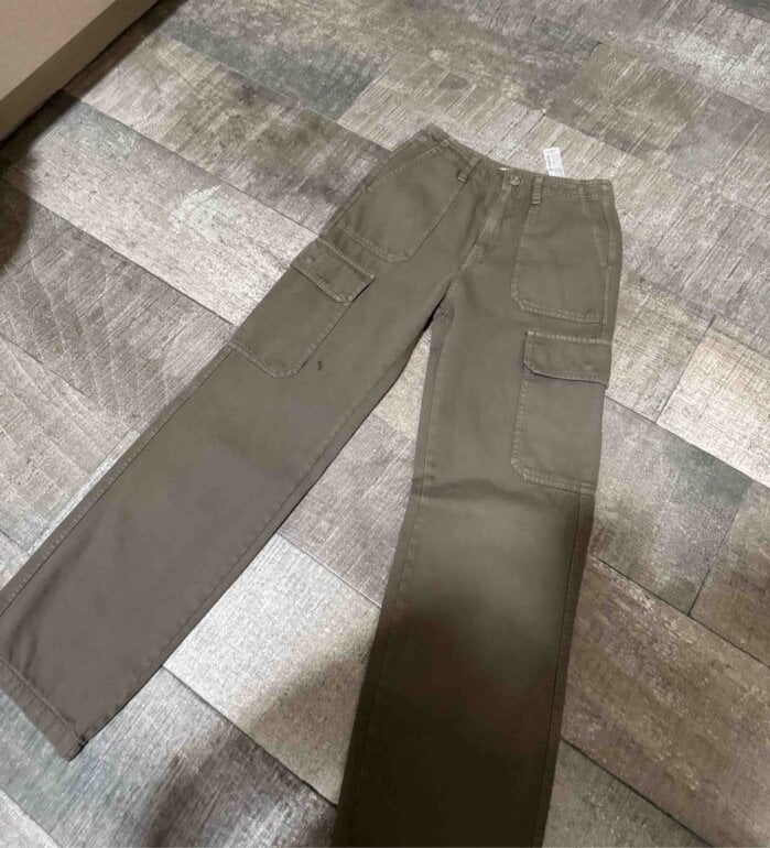 Pantalones Verde Militar Hombre Zara Cargo Pants Verde Militar