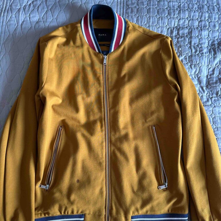 Cuero Chamarras Amarillas Hombre Chamarra Amarilla Con Cuello