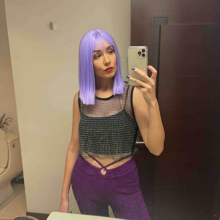 Blusa red con brillos Shein de segunda mano GoTrendier