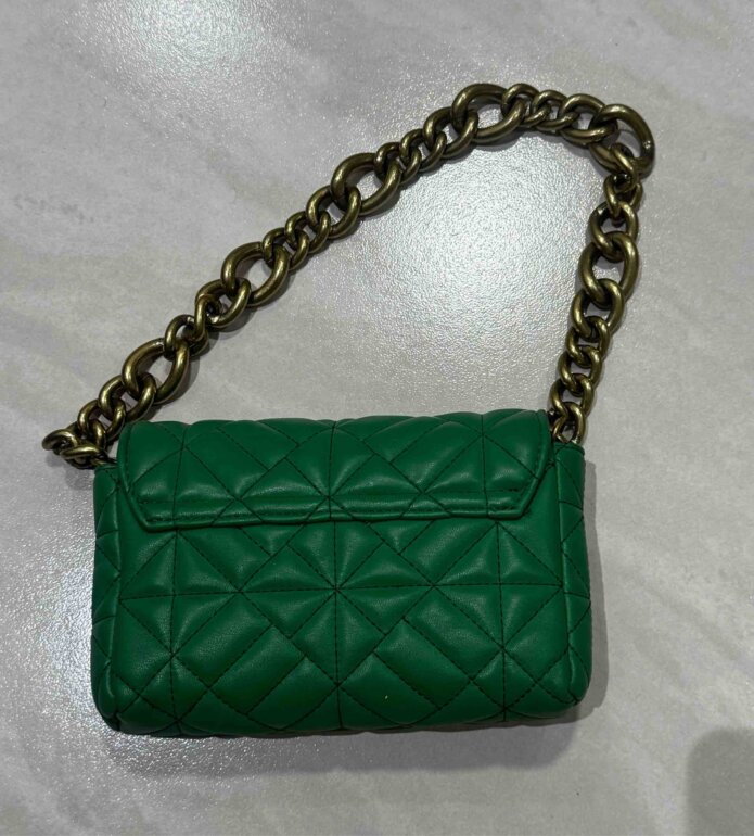 Bolso Verde Zara Cadena Dorada Bolsa Zara Color Verde De Segunda