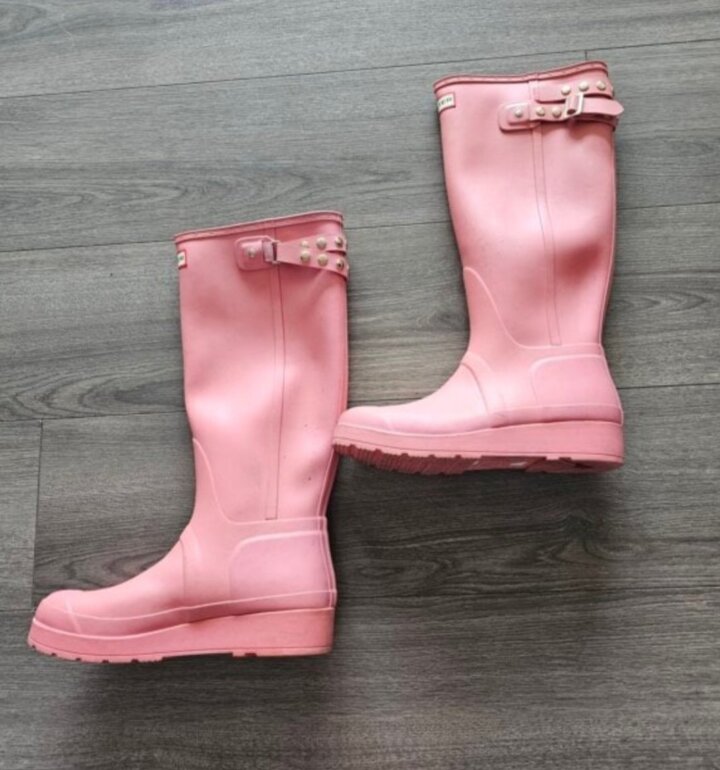 Botas Hunter rosa claro de segunda mano GoTrendier
