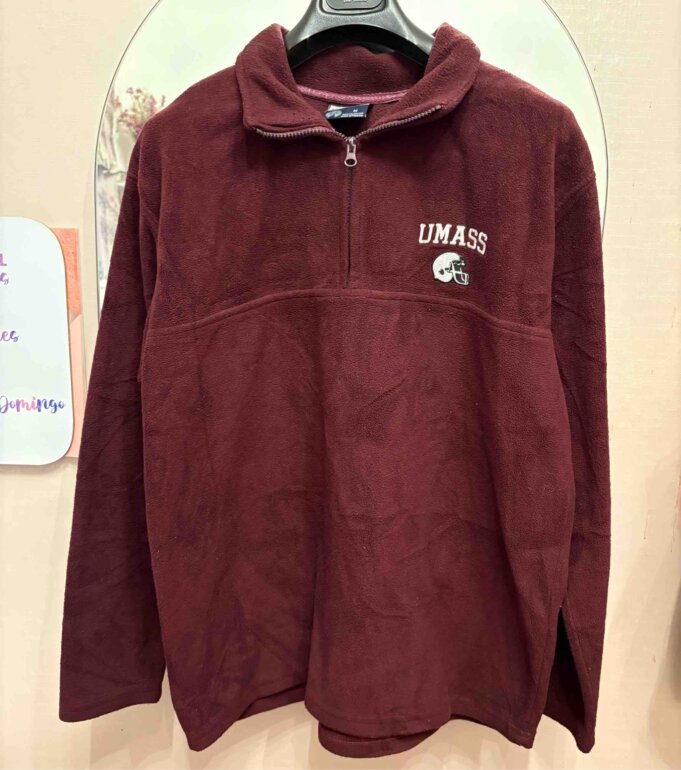 Sudadera deportiva afelpada vino de Weatherproof de segunda mano - Main Image