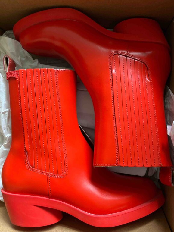 Botas Camper Bonnie rojas de segunda mano GoTrendier