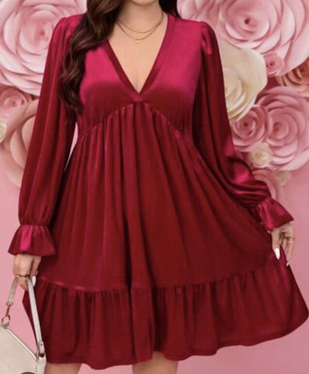 Vestido elegante terciopelo de Shein de segunda mano GoTrendier