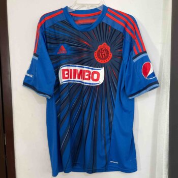 Playera azul chivas de Adidas de segunda mano GoTrendier