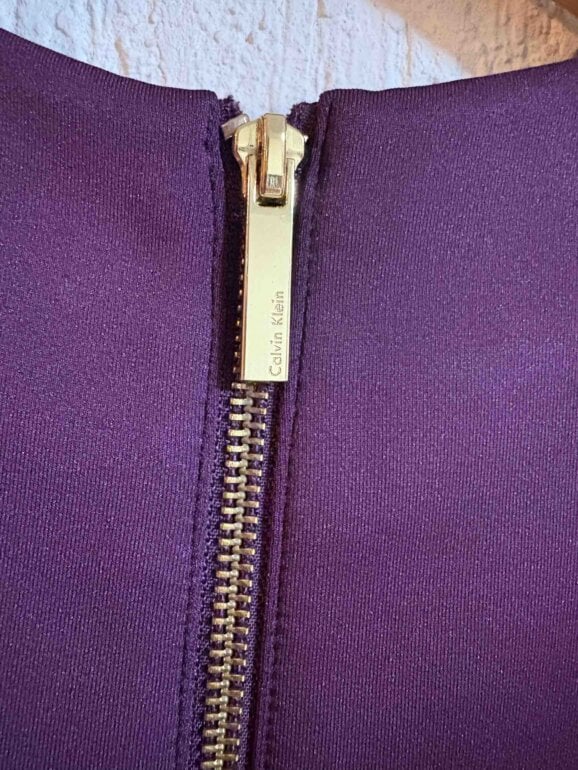slim fit dress slacks Calvin Klein Bodycon Michelle Pfeiffer Inspired Cocktail Dress in Purp –  FADVault main image 1