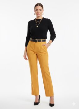 Pantalón Vaquero Mujer Atelier GARDEUR - Corte Ajustado, Detalle Cremallera - Color Denim Degradado