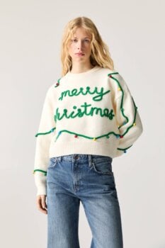 sueter navideño pull and bear