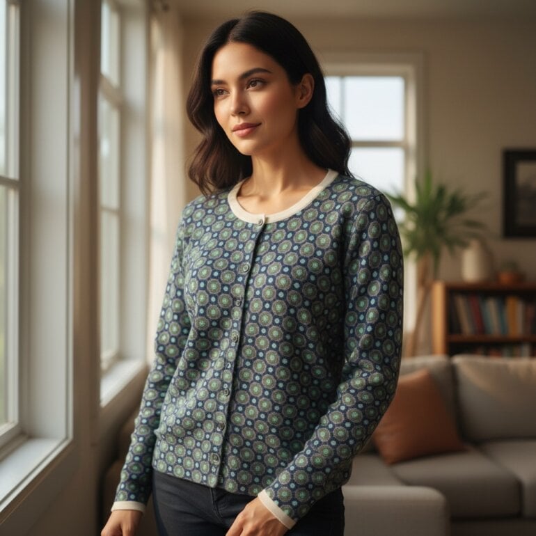 Suéter verde olivo sueter verde cuello v