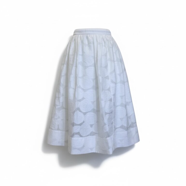 Falda midi blanca Marca Topshop