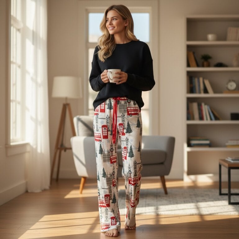 Pantalon de pijama navideño Cynthia Rowley