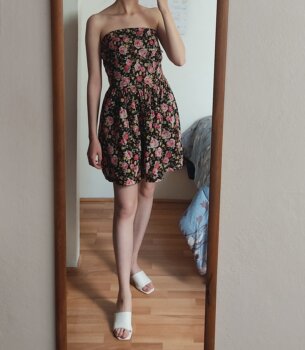 Vestidofloralstrapless