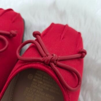 Balletflatscolorrojo