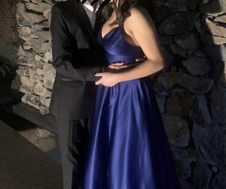 Vestido azul rey de color de segunda mano - GoTrendier