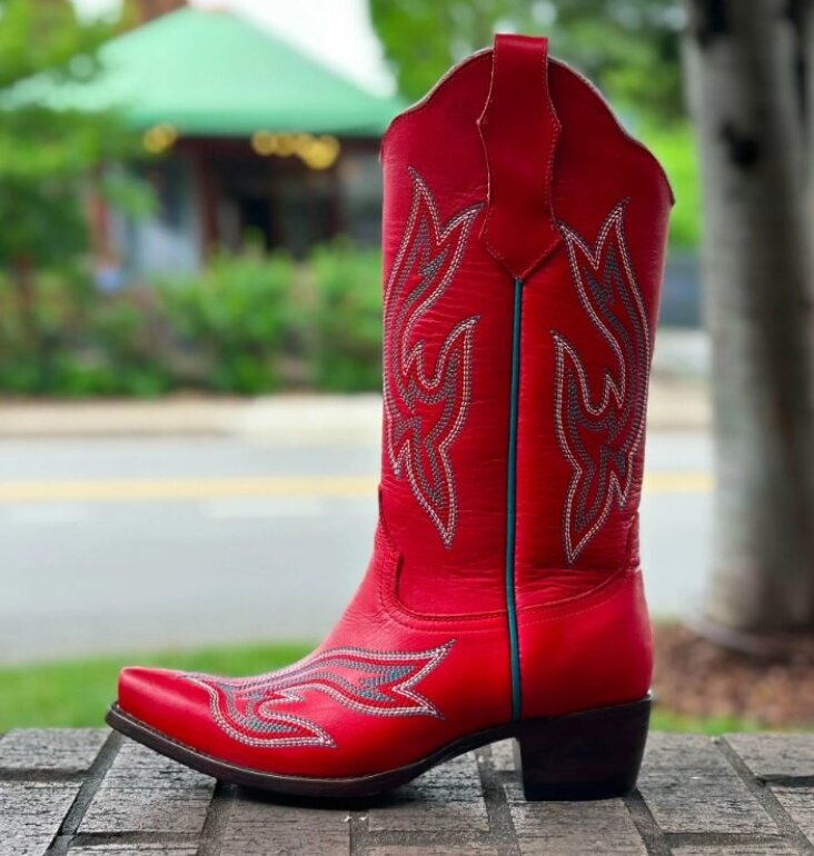 Botas vaqueras rojas nueva PlanetCowboy de Otras marcas de segunda mano ...