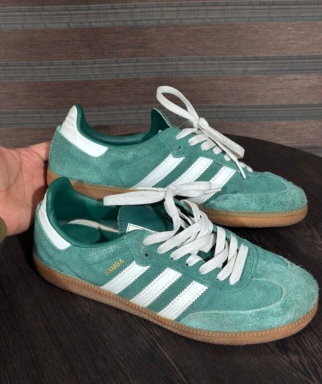 adidas gazelle silver green womens Zapatillas ADIDAS SAMBA OG W JR8848 Verde – The Box Peru main image 0