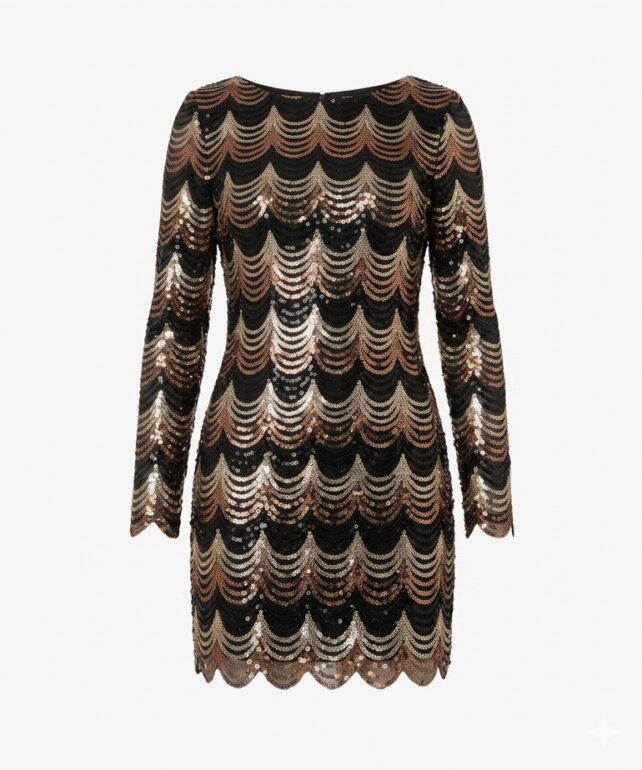 charlotte russe gold sequin dress Charlotte Russe Vintage Rose Gold Sequin Dress