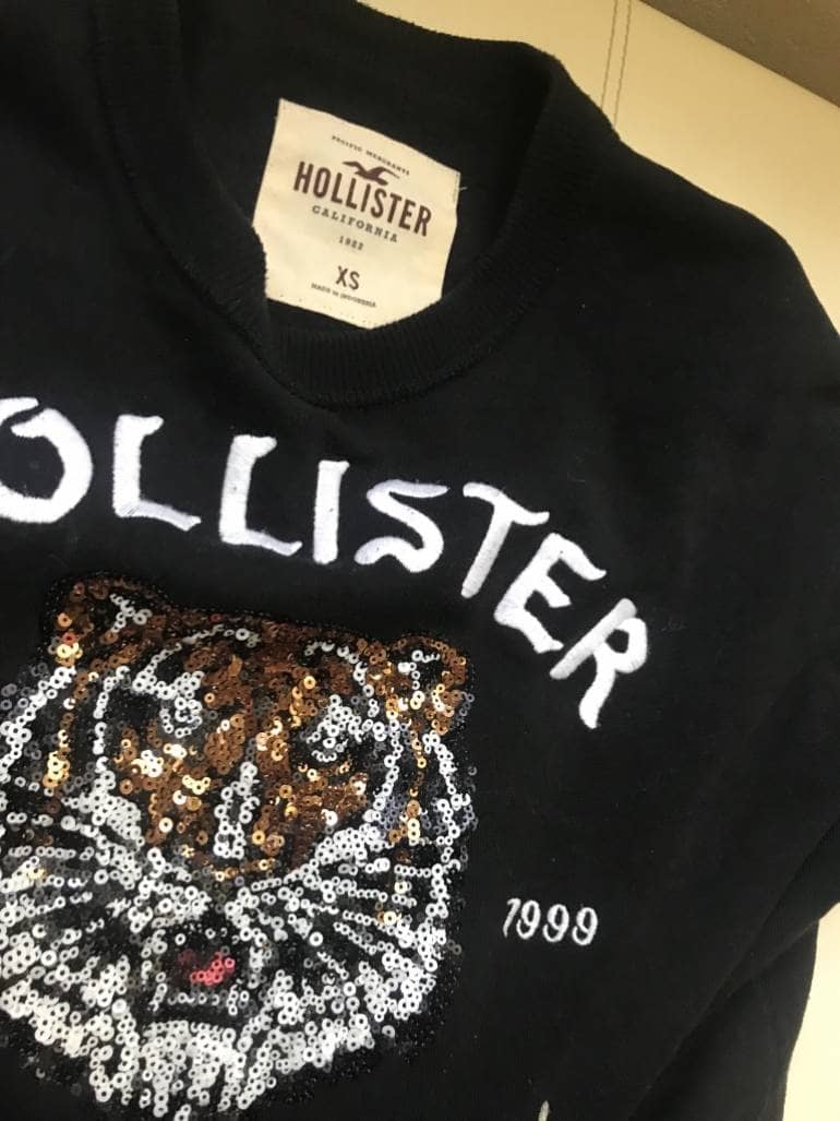 sudadera hollister tigre