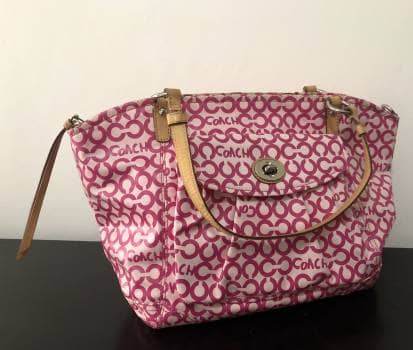 Bolsa Coach rosa de segunda mano - GoTrendier
