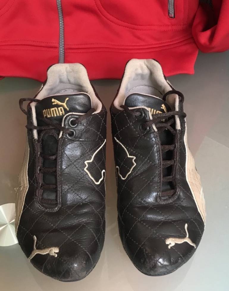 Tenis puma color cafe Clearance