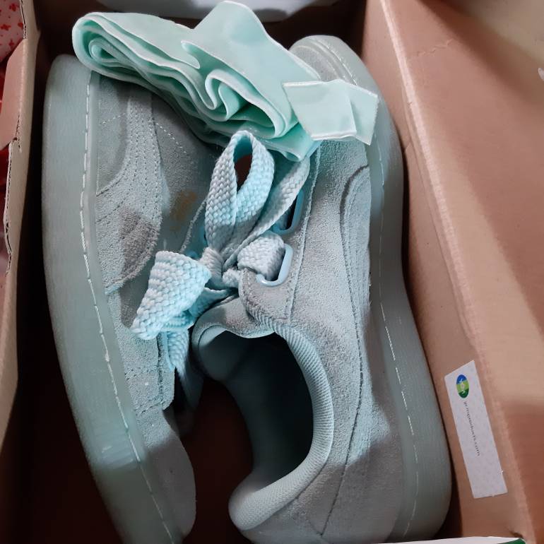 puma suede verde agua