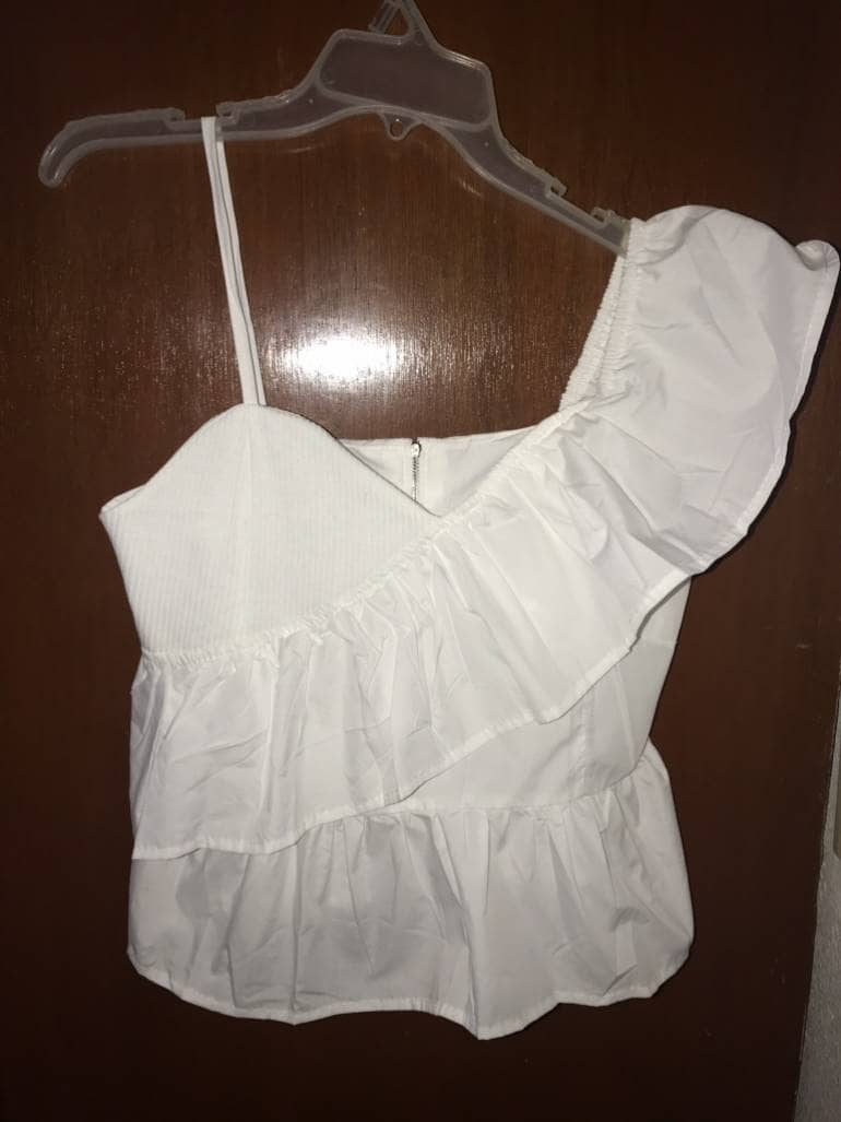 Blusas blancas en shein clearance