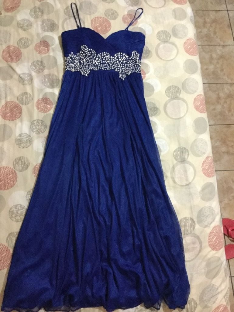 Vestido Azul Rey Liz Minelli Best Sale, UP TO 63% OFF | agrichembio.com