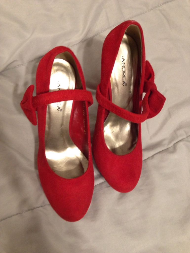 Zapatillas rojas de andrea clearance