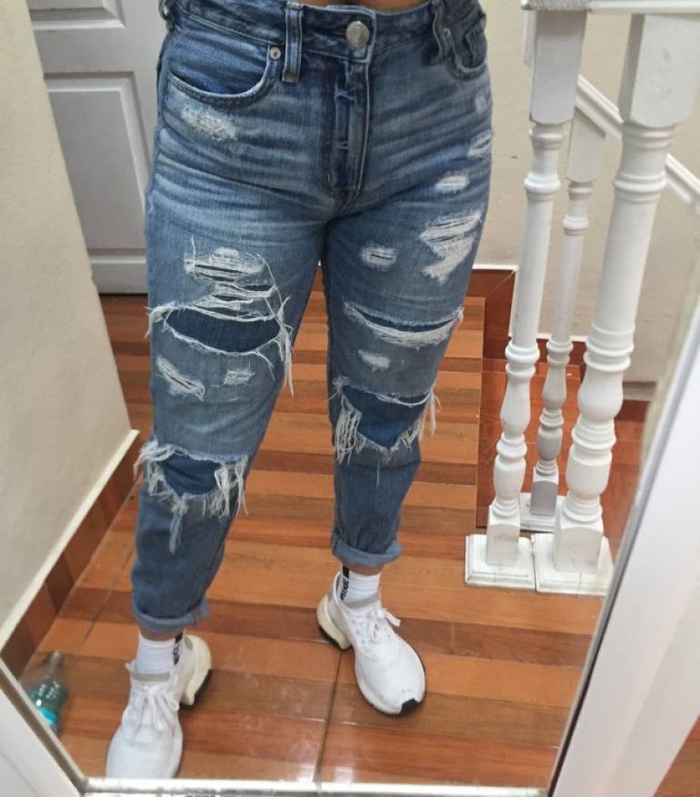 Jeans Tiro alto AE de American Eagle Outfitters de segunda mano