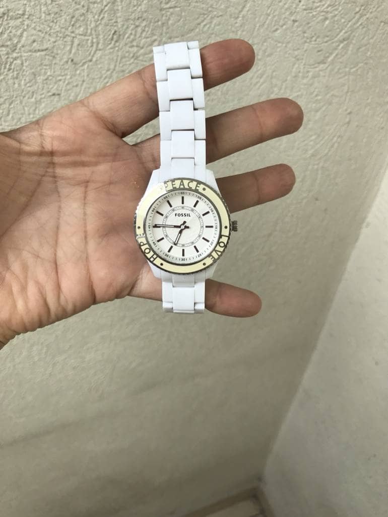 reloj fossil blanco hombre