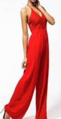 Elegante palazzo rojo con cadena de LOB de segunda mano - GoTrendier