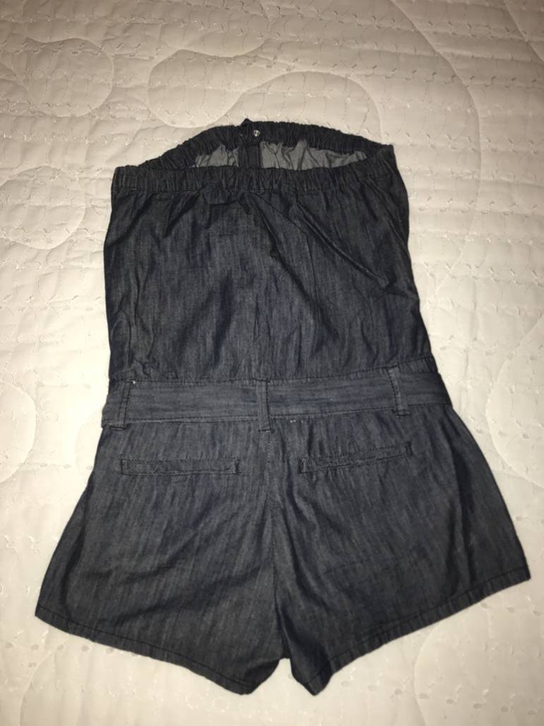 Palazzo short strapless de mezclilla de Grane de segunda mano - GoTrendier