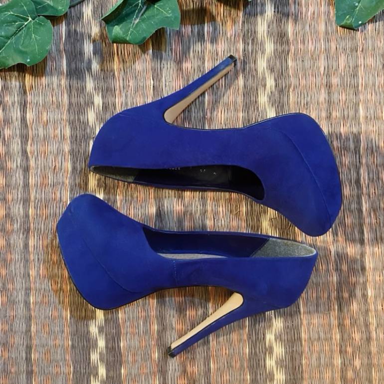 Tacón Alto Zapatos De Tacon Azul Rey Azul Rey Zapatos Azul