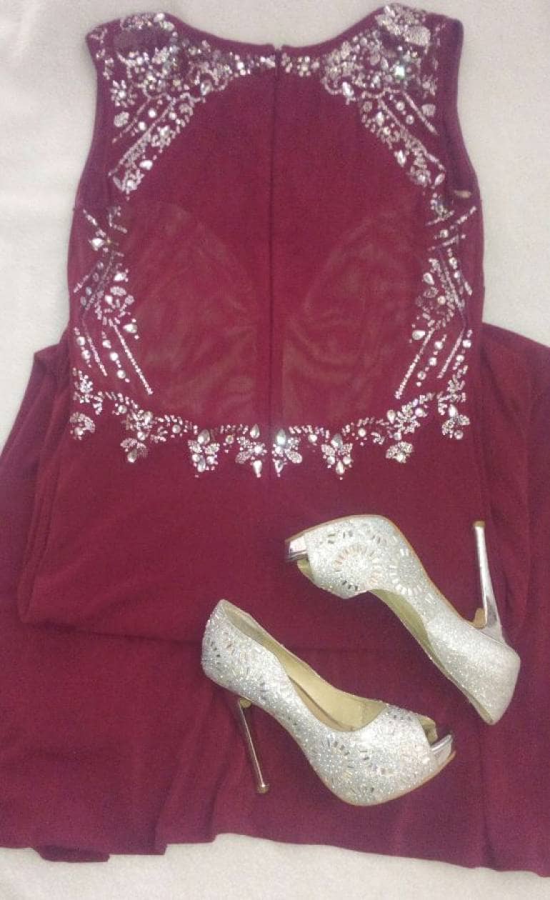 Combinar Vestido Vino Con Zapatos Vestido Guindo Con Zapatos