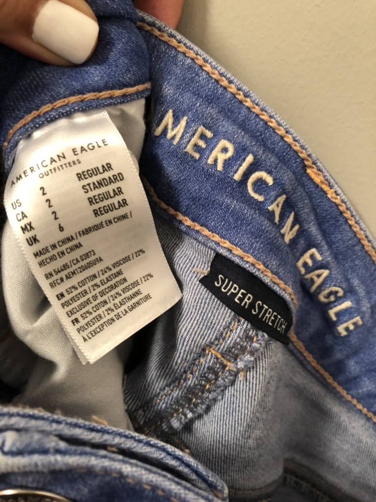 Guia de tallas american eagle jeans mujer Clearance