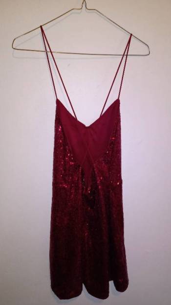 Vestido Rojo de Lentejuelas SheIN de segunda mano - GoTrendier