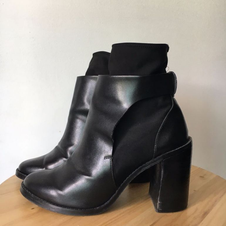 Botines tipo calcetín Zara de segunda mano - GoTrendier
