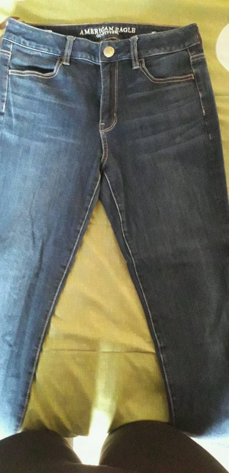 Pantalon Homme American Eagle Outfitters Taille 31x32 (Réel 32x30) - Slim Droit Brun - Occasion Très Bon État