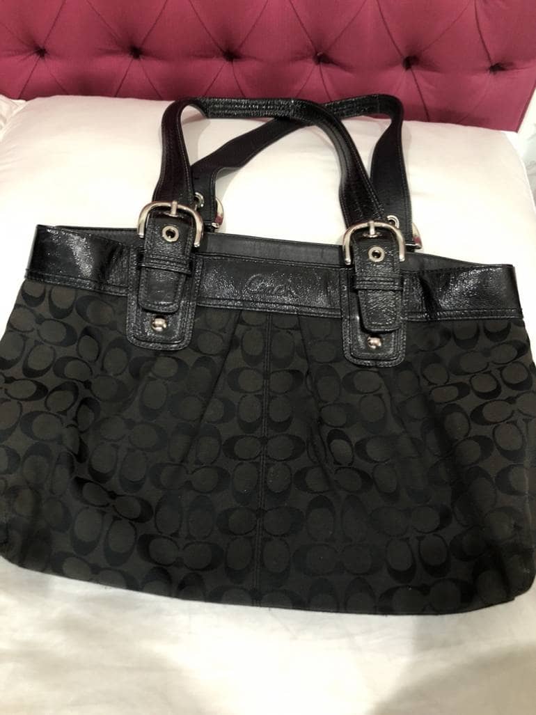 Bolsa Coach Negra Pequeña | Store www.jardimartimoniz.pt