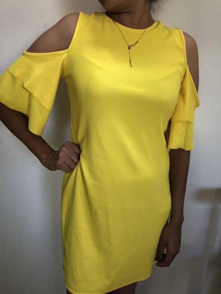 Vestido amarillo bershka Clearance