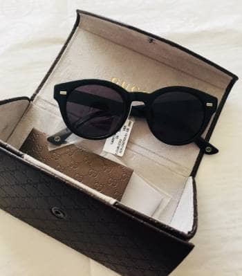 lentes negros gucci