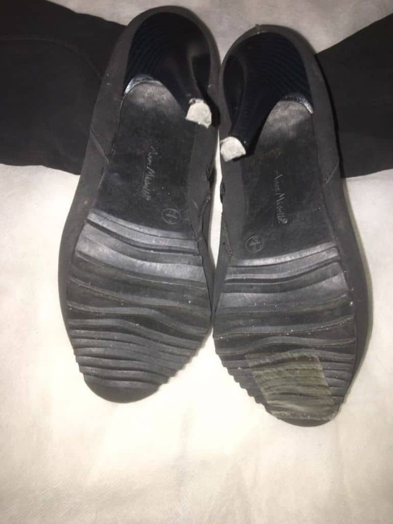 Botas largas negras con cintas y cierre de J Crew de segunda mano -  GoTrendier